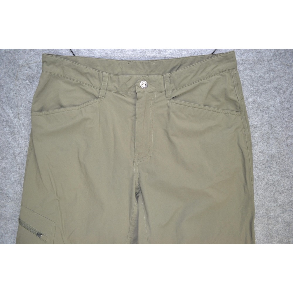 Patagonia Pants Mens 34‎ Green Nylon Spandex Outdoor Hiking Cargo Zip Pocket - Picture 4 of 16
